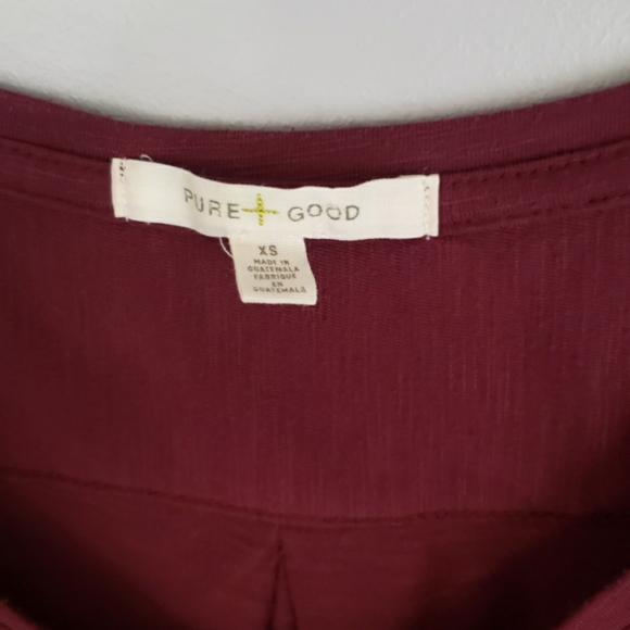 Anthro Pure+Good Twist Front Tee XS - Picture 7 of 8